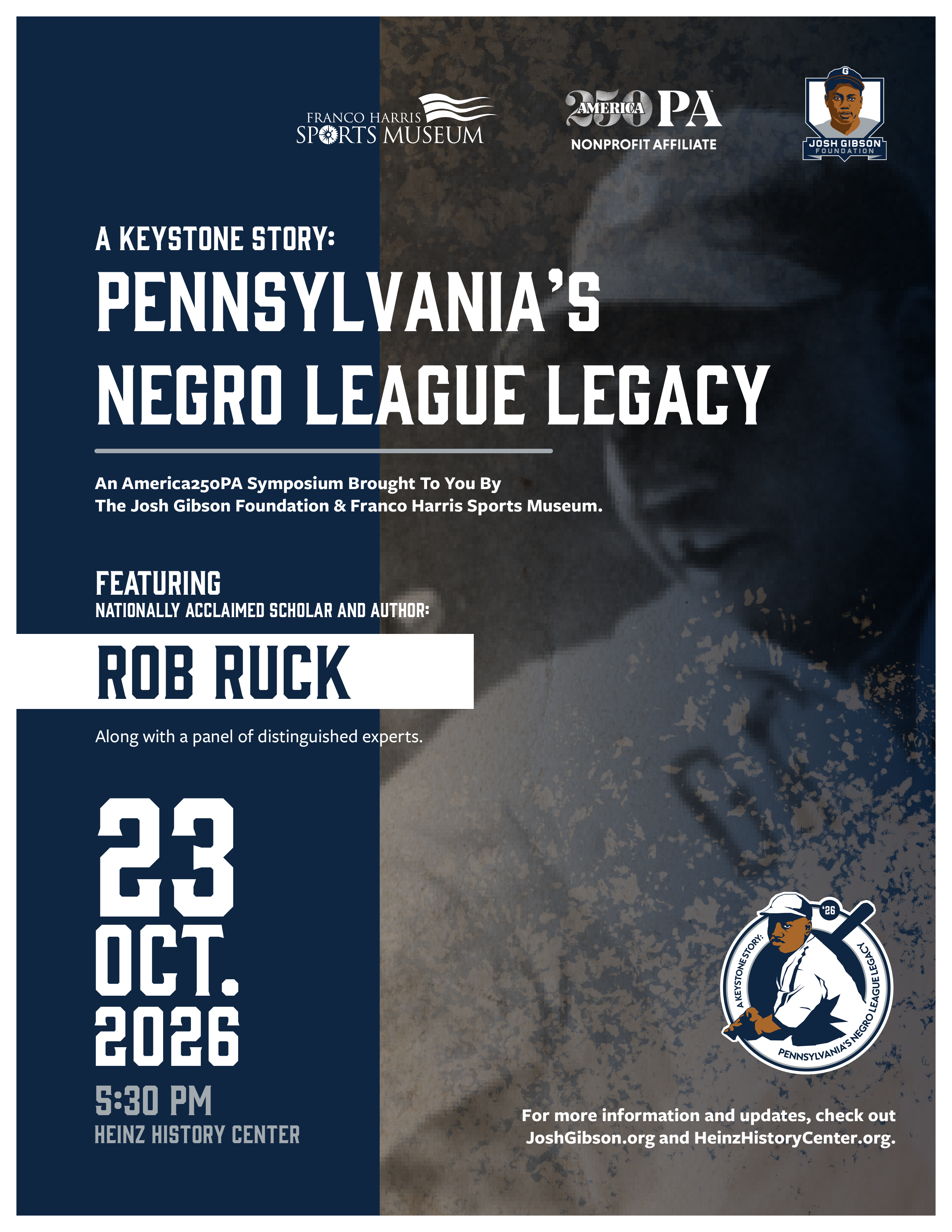A Keystone Story: Pennsylvania's Negro League Legacy symposium flyer
